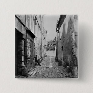 Bóton Quadrado 5.08cm Rua Gracieuse, da rua Daubenton, Paris