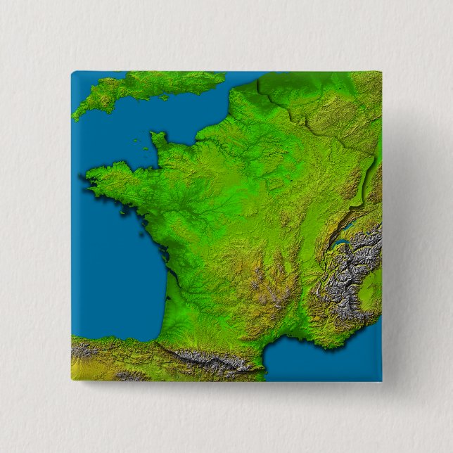 Bóton Quadrado 5.08cm Rua Louis, Missouri, EUA (Frente)