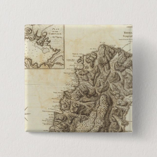 Bóton Quadrado 5.08cm Rua Lúcia (Frente)