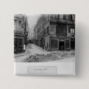 Bóton Quadrado 5.08cm Rua Maitre Albert Paris, 1858-78