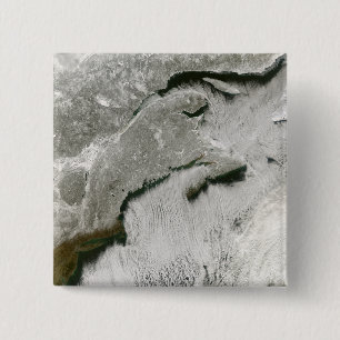 Bóton Quadrado 5.08cm Ruas da neve e da nuvem