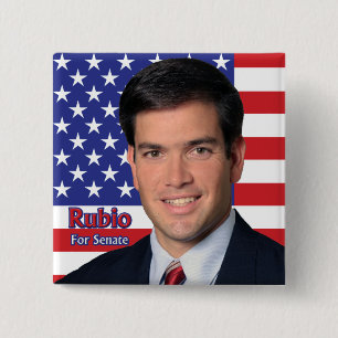 Bóton Quadrado 5.08cm Rubio para o Senado