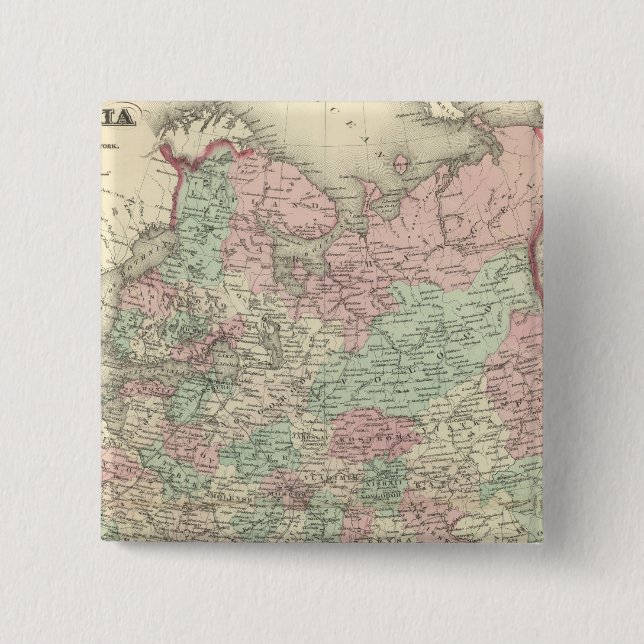 Bóton Quadrado 5.08cm Rússia 11 (Frente)