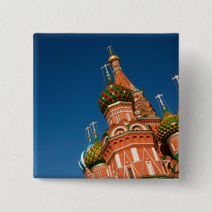 Bóton Quadrado 5.08cm Rússia, Moscou, Kremlin, Vasiliy Bendito
