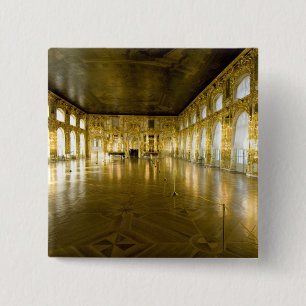 Bóton Quadrado 5.08cm Rússia, Rua. Petersburgo, Palácio de Catherine (