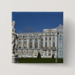 Bóton Quadrado 5.08cm Rússia, Rua. Petersburgo, Palácio de Catherine (