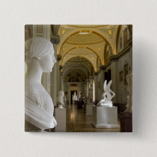 Bóton Quadrado 5.08cm Rússia, Ruas. Petersburgo, O Patrimônio (também