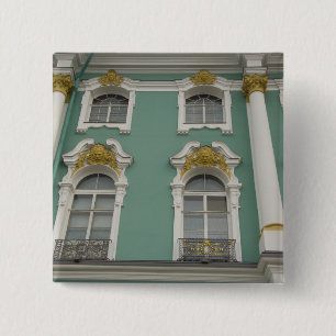 Bóton Quadrado 5.08cm Rússia, São Petersburgo, O Hermitage (também conhe