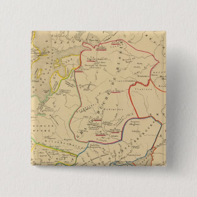 Bóton Quadrado 5.08cm Russie, Suede, Norueguês 2 (Frente)