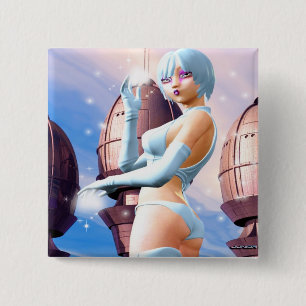 Bóton Quadrado 5.08cm Sabido como a luz