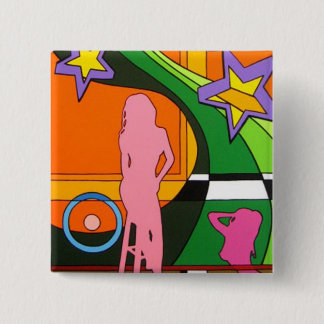 Bóton Quadrado 5.08cm "Sabor "