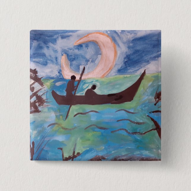 Bóton Quadrado 5.08cm Sail by Moonlight (Frente)