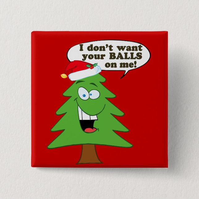 Bóton Quadrado 5.08cm Salvar as árvores (Frente)