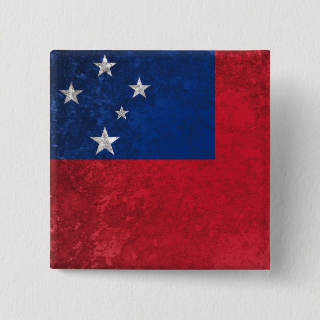 Bóton Quadrado 5.08cm Samoa (Frente)