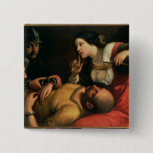 Bóton Quadrado 5.08cm Samson e Delilah