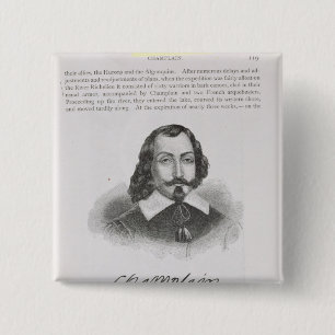 Bóton Quadrado 5.08cm Samuel de Champlain