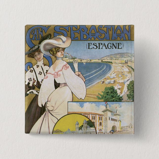 Bóton Quadrado 5.08cm San Sebastian (Frente)
