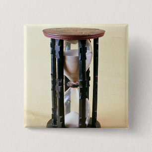 Bóton Quadrado 5.08cm Sandglass, século XVII