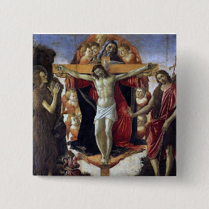 Bóton Quadrado 5.08cm Santa Trindade - Botticelli