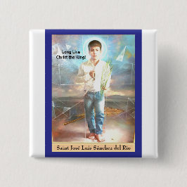 Bóton Quadrado 5.08cm Santo José Luis Sánchez del Rio