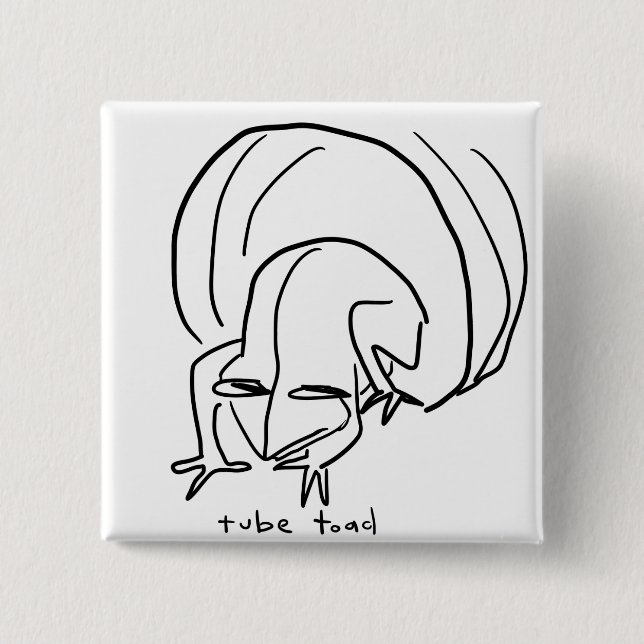 Bóton Quadrado 5.08cm sapo (Frente)