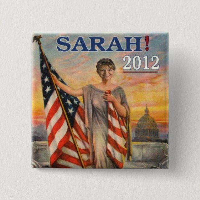 Bóton Quadrado 5.08cm Sarah! 2012 (Frente)