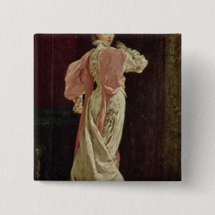 Bóton Quadrado 5.08cm Sarah Bernhardt