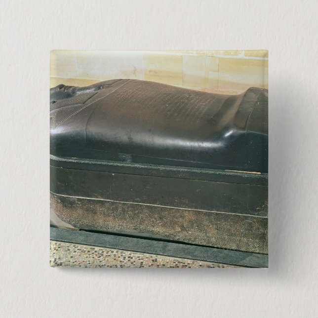 Bóton Quadrado 5.08cm Sarcófago de Eshmunazar, rei de Sidon (Frente)