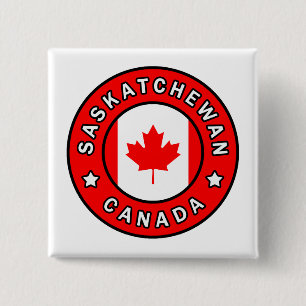 Bóton Quadrado 5.08cm Saskatchewan Canadá