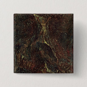 Bóton Quadrado 5.08cm Satã que chama acima de suas legiões