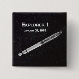 Bóton Quadrado 5.08cm Satélite do Explorer 1