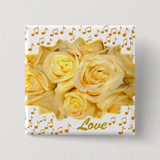 Bóton Quadrado 5.08cm Saudações a você_ (Frente)