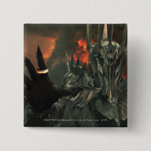 Bóton Quadrado 5.08cm Sauron com a Mão