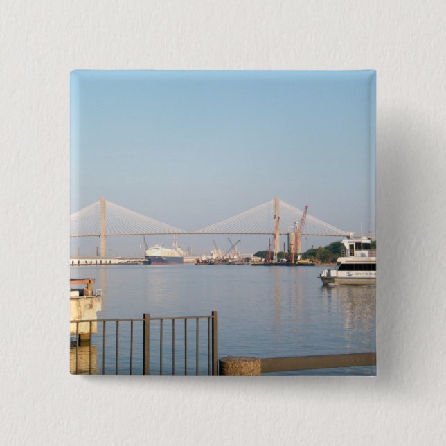 BÓTON QUADRADO 5.08CM "SAVANA, GA " (Frente)