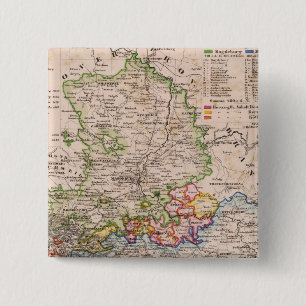 Bóton Quadrado 5.08cm Saxónia, Anhalt