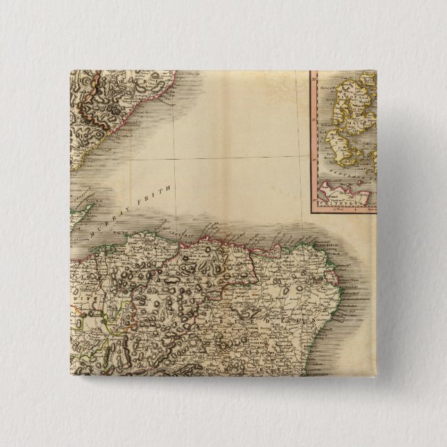 Bóton Quadrado 5.08cm Scotland NE (Frente)