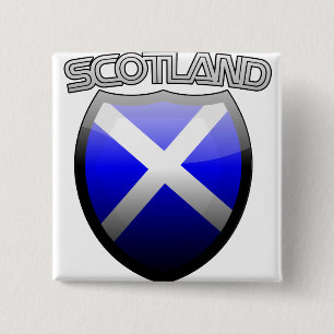 Bóton Quadrado 5.08cm Scotland Retro Glass