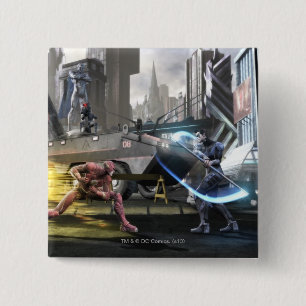 Bóton Quadrado 5.08cm Screenshot: Flash contra Nightwing
