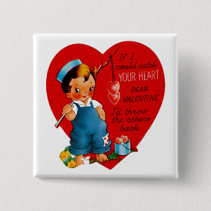 Bóton Quadrado 5.08cm Se Eu Pudesse Pegar Seu Coração