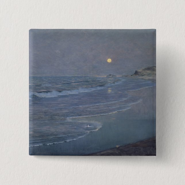 Bóton Quadrado 5.08cm Seascape, c.1892-93 (Frente)