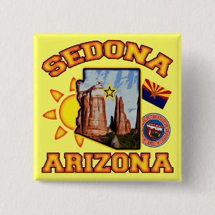 Bóton Quadrado 5.08cm Sedona, arizona