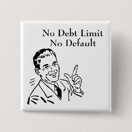 Bóton Quadrado 5.08cm Sem Limite de Dívida, Sem Padrão