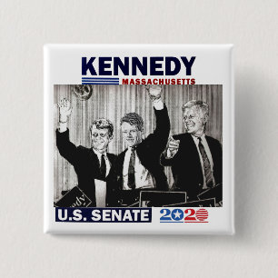 Bóton Quadrado 5.08cm Senado Kennedy 2020