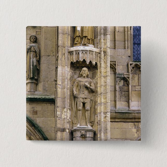 Bóton Quadrado 5.08cm Senhor Henry 'Hotspur Percy, na fachada ocidental (Frente)