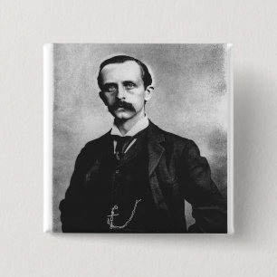 Bóton Quadrado 5.08cm Senhor James Matthew Barrie
