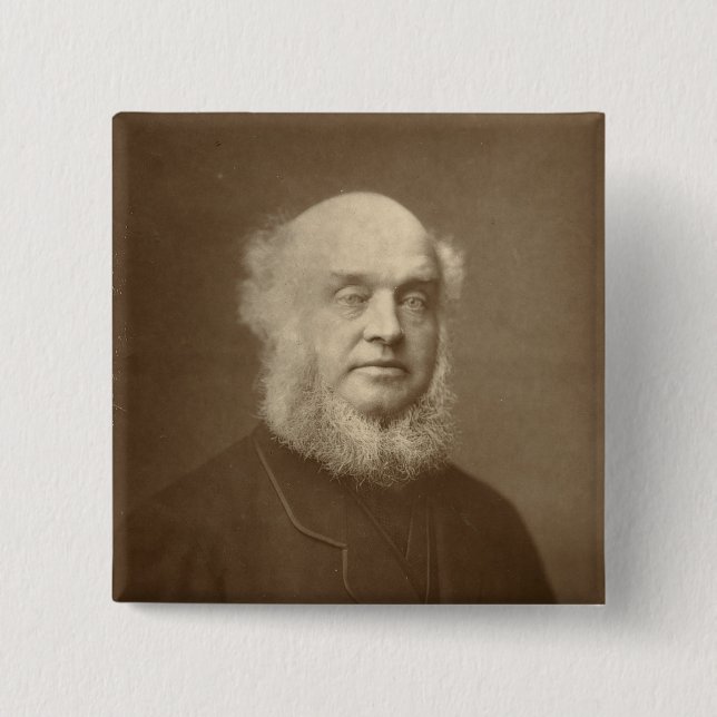 Bóton Quadrado 5.08cm Senhor James Ramsden (Frente)