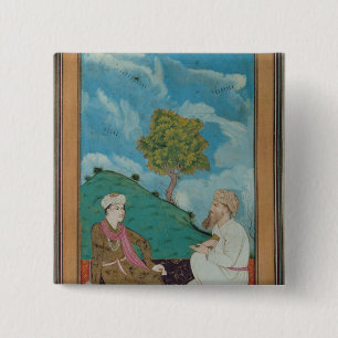 Bóton Quadrado 5.08cm Senhora D-181 fol.9 um professor e seu aluno, 1674