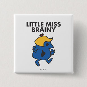 Bóton Quadrado 5.08cm Senhorita pequena Brainy Mover-se