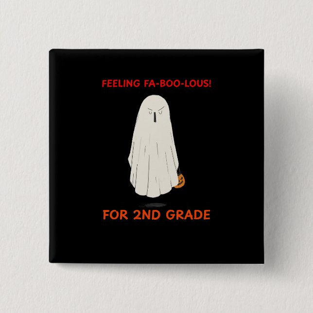 Bóton Quadrado 5.08cm Sentir-se fabuloso (Frente)