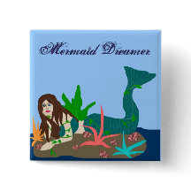 Sereia na rocha, botão do sonhador da sereia